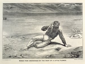 Mungo Park Encouraged by the Sight of a Little Flower by J.M. Corner